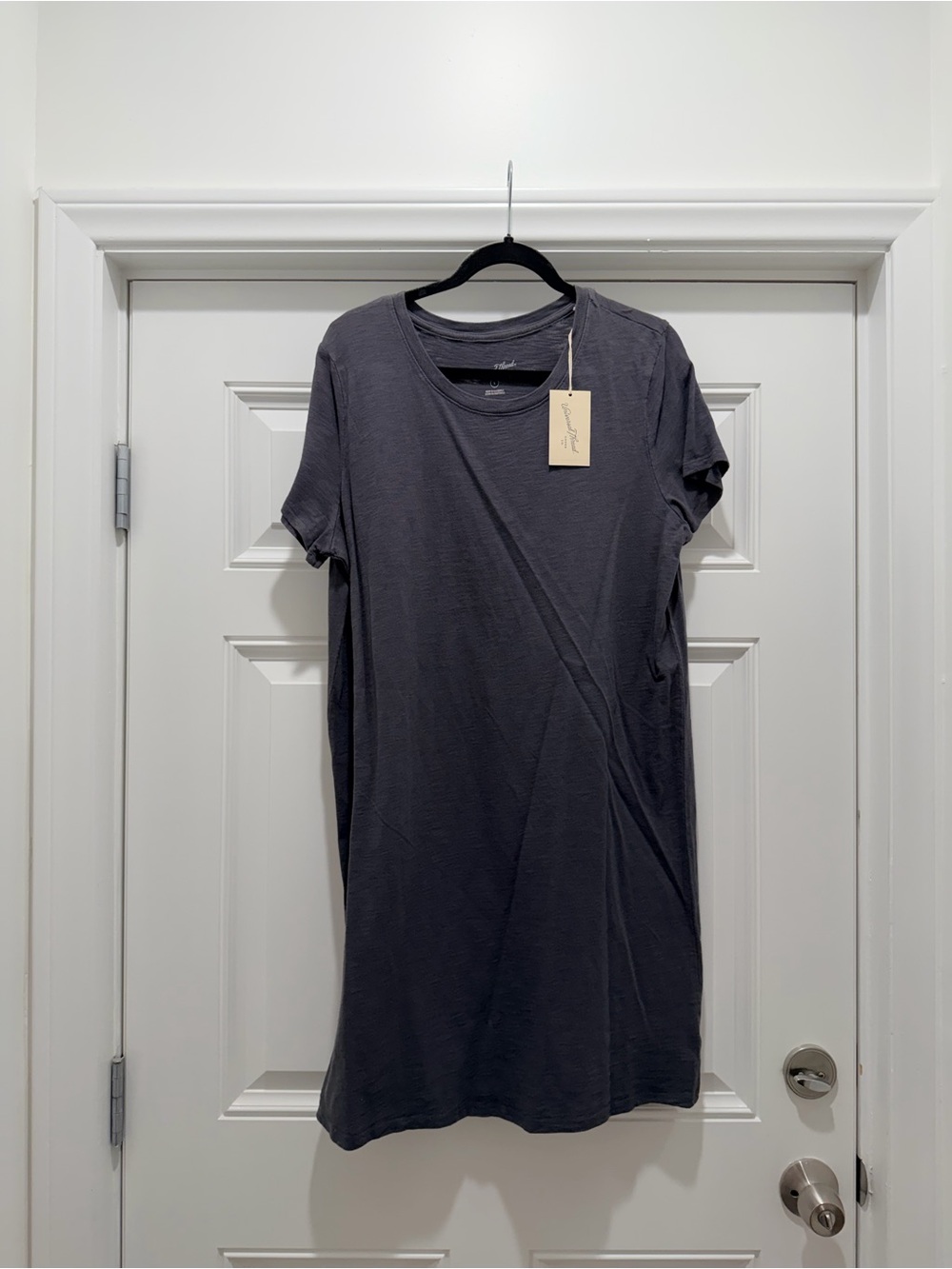 Target Universal Thread Gray Short Sleeve T-Shirt Dress
